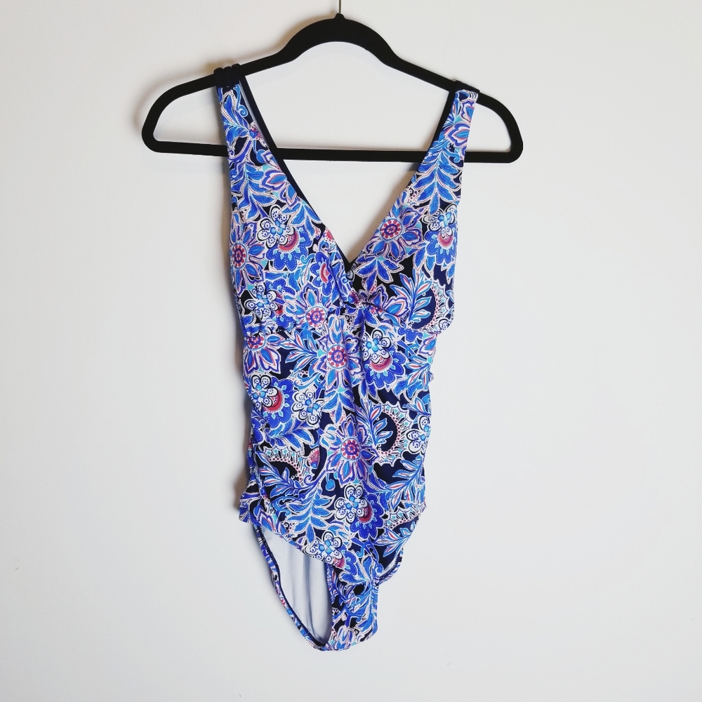 Clean Water one piece bathing swim suit floral
